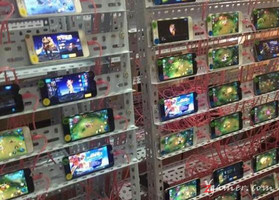 《王者荣耀》刷金工作室：百台苹果手动群控234