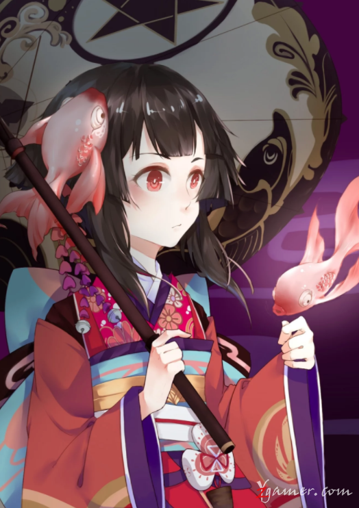 阴阳师手游萝莉神乐壁纸美图鉴赏668