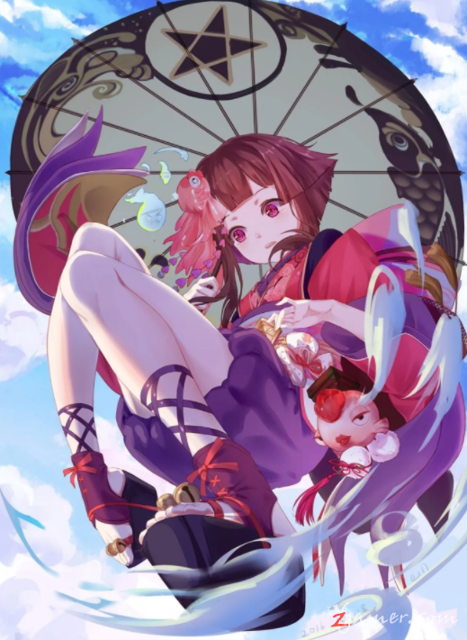 阴阳师手游萝莉神乐壁纸美图鉴赏254
