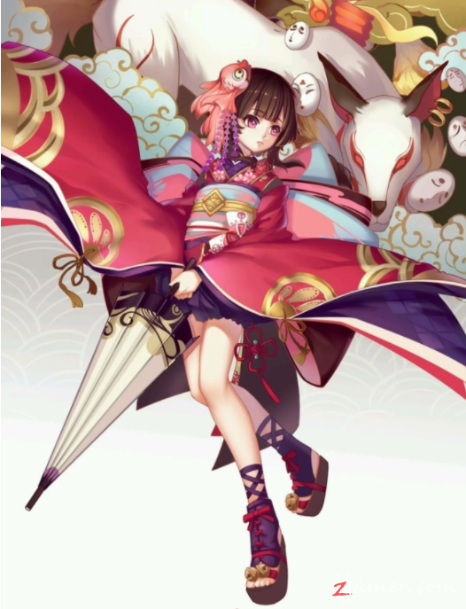 阴阳师手游萝莉神乐壁纸美图鉴赏120