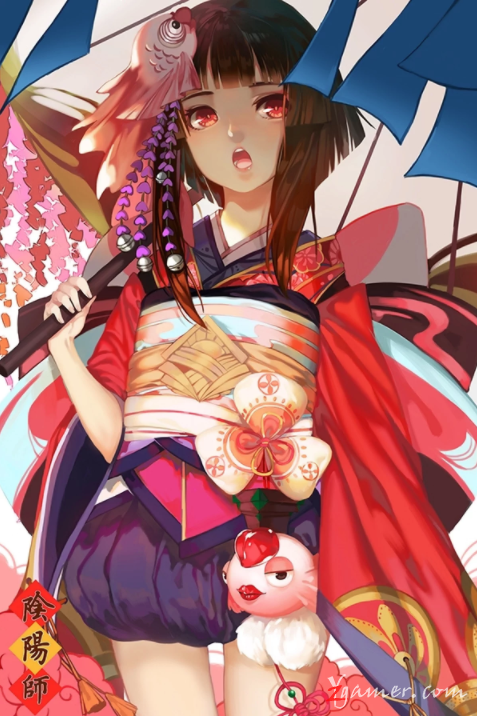 阴阳师手游萝莉神乐壁纸美图鉴赏863