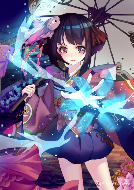 阴阳师手游萝莉神乐壁纸美图鉴赏296