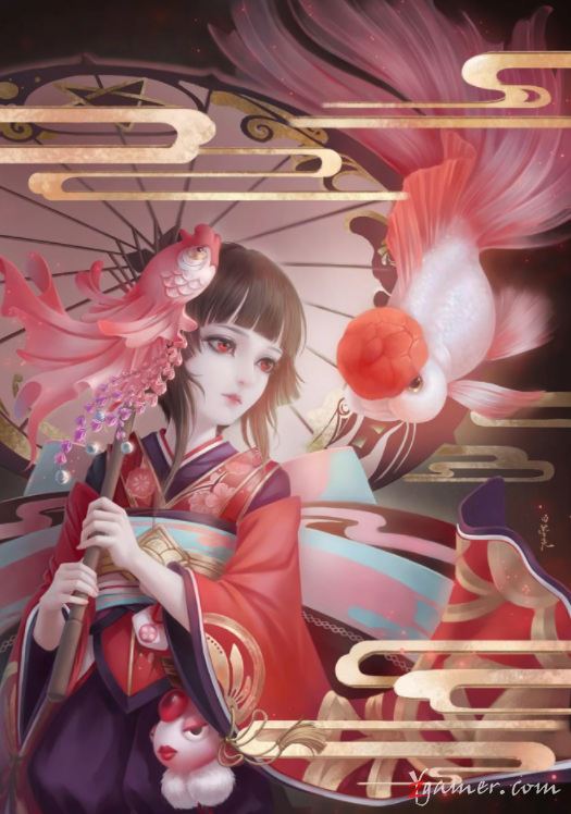 阴阳师手游萝莉神乐壁纸美图鉴赏804