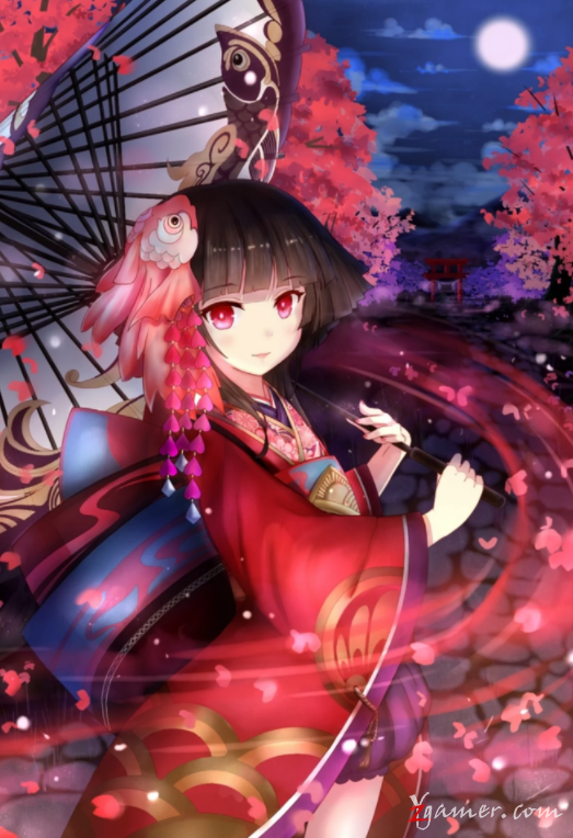 阴阳师手游萝莉神乐壁纸美图鉴赏152