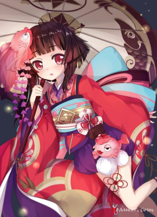 阴阳师手游萝莉神乐壁纸美图鉴赏27